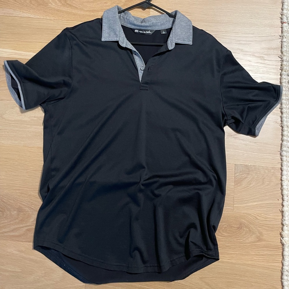 Black Travis Mathew Golf Polo Shirt